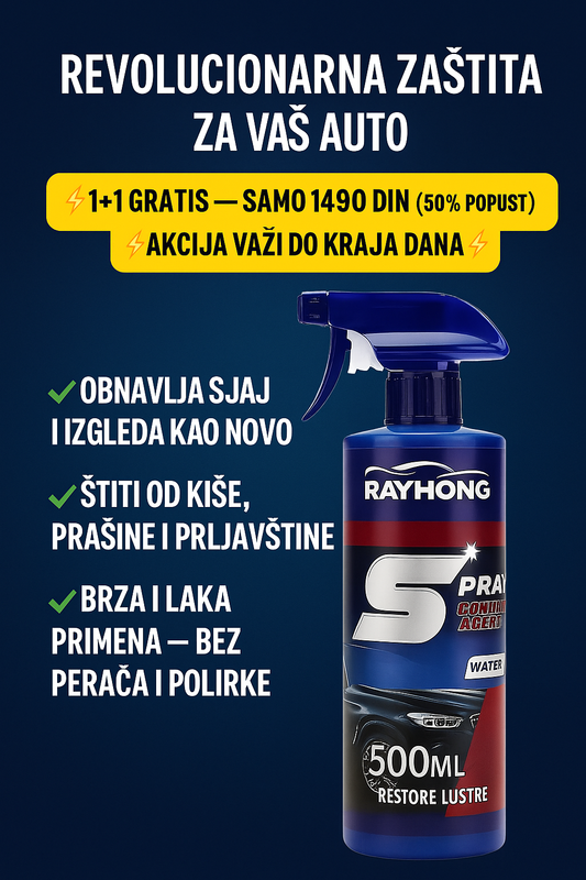 3u1 Sprej za popravku farbe za 🚙🚘🔥500 ml. AKCIJA VAŽI DO KRAJ DANA 1+1 Gratis 📍🇷🇸